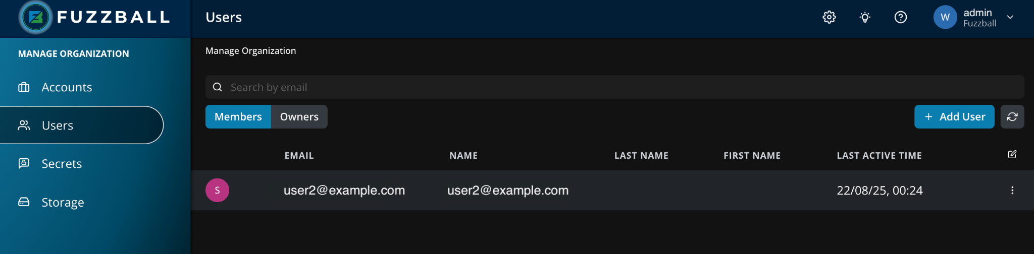 User added to members list