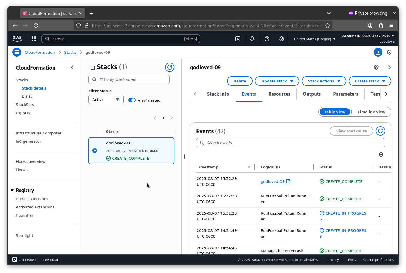 Fuzzball cluster version v2.1.13